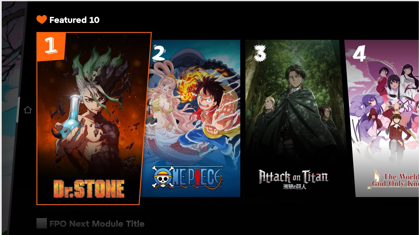 Featured 10 variant showing Dr Stone at 1 One Piece at 2 Attack on Titan at 3 World God Only Knows at 4