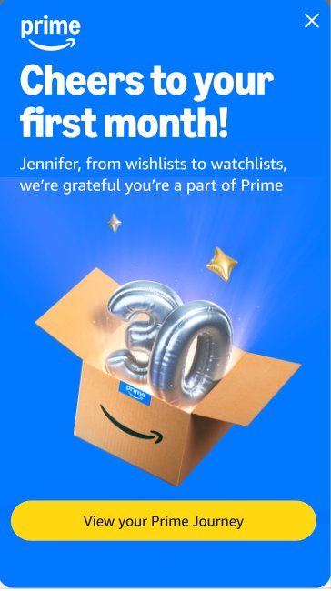 PMP showing Thanks for being Prime, no incentive