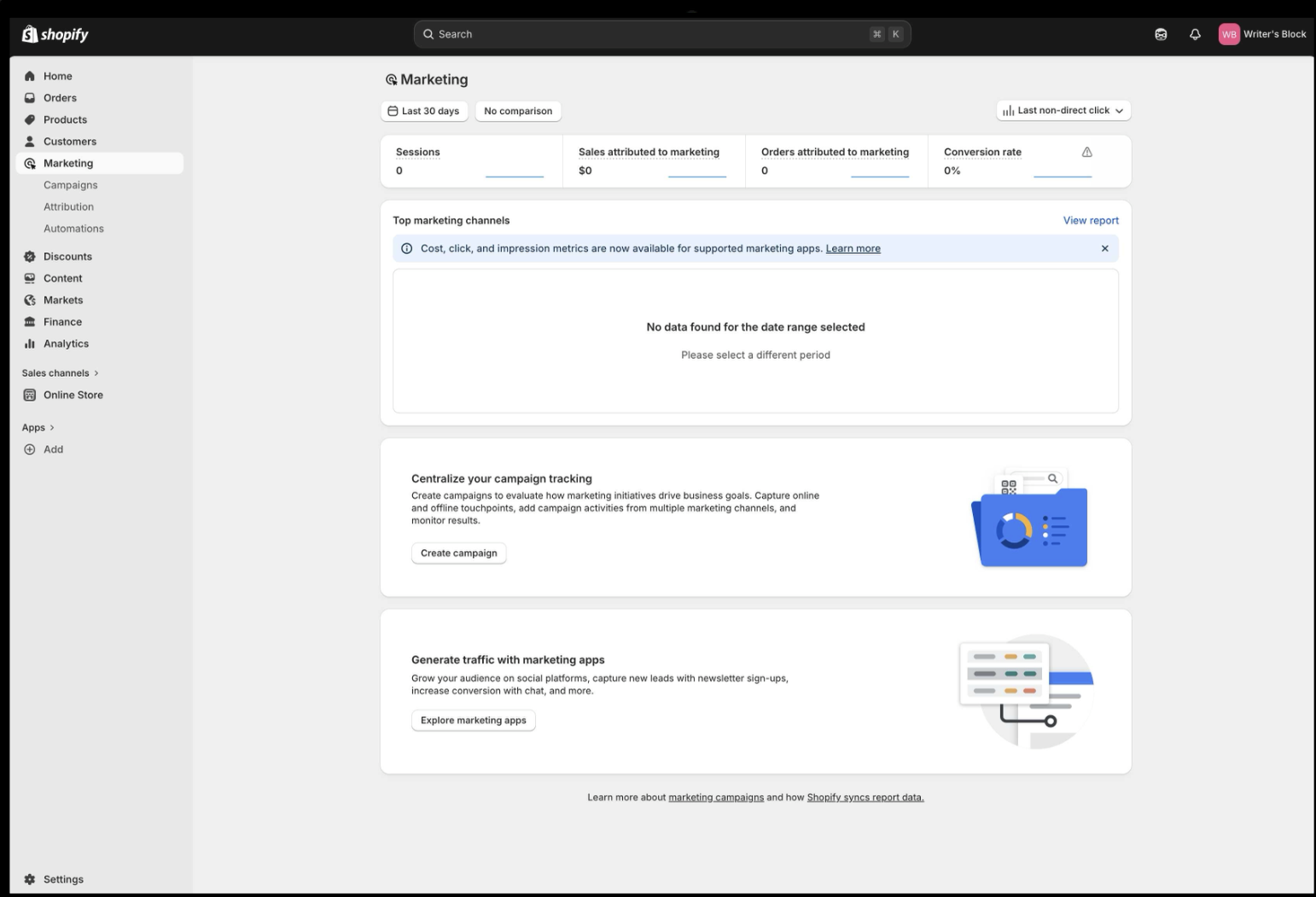 Redesigned homepage with performance metrics above the fold